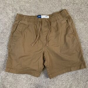 OLD NAVY Women's Doe A Deer 7 Inch Jogger‎ Shorts Khaki Drawstring Pockets SMALL